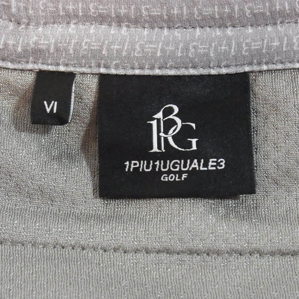 1piu1uguale3 ウノピュウノウグァーレトレ GRP132 POE455 GOLF PRODUCE BY PANZETTA GIROLAMO SHORT PANTS ショートパンツ ショーツ ハーフパンツ グレー系 VI【中古】