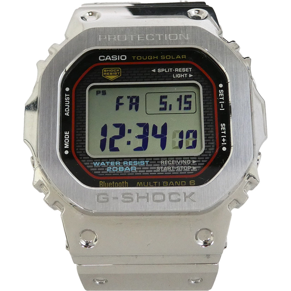 CASIO G-SHOCK カシオ ジーショック GMW-B5000D-1CJF カシオ ジーショック フルメタル デジタル ウォッチ ソーラー電波 腕時計 シルバー系【中古】