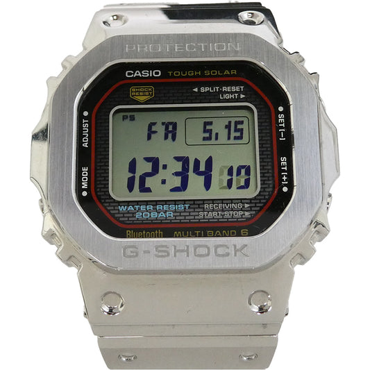 CASIO G-SHOCK カシオ ジーショック GMW-B5000D-1CJF カシオ ジーショック フルメタル デジタル ウォッチ ソーラー電波 腕時計 シルバー系【中古】