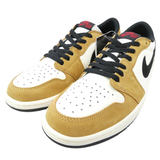 NIKE AIR JORDAN ナイキ ジョーダン 25SS CZ0790-107 AIR JORDAN 1 RETRO LOW OG ROOKIE OF THE YEAR SAIL/BLACK-GOLDEN HARVEST ナイキ エアジョーダン1 ロー OG ルーキー オブ ザ イヤー/セイル アンド ゴールデン ハーベスト ホワイト系 ブラウン系 28cm【極上美品】【中古】