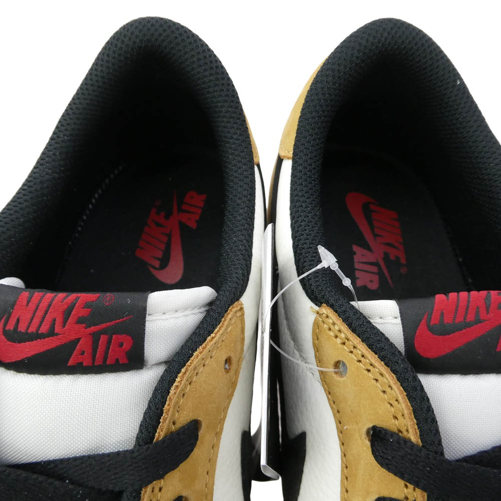 NIKE AIR JORDAN ナイキ ジョーダン 25SS CZ0790-107 AIR JORDAN 1 RETRO LOW OG ROOKIE OF THE YEAR SAIL/BLACK-GOLDEN HARVEST ナイキ エアジョーダン1 ロー OG ルーキー オブ ザ イヤー/セイル アンド ゴールデン ハーベスト ホワイト系 ブラウン系 28cm【極上美品】【中古】