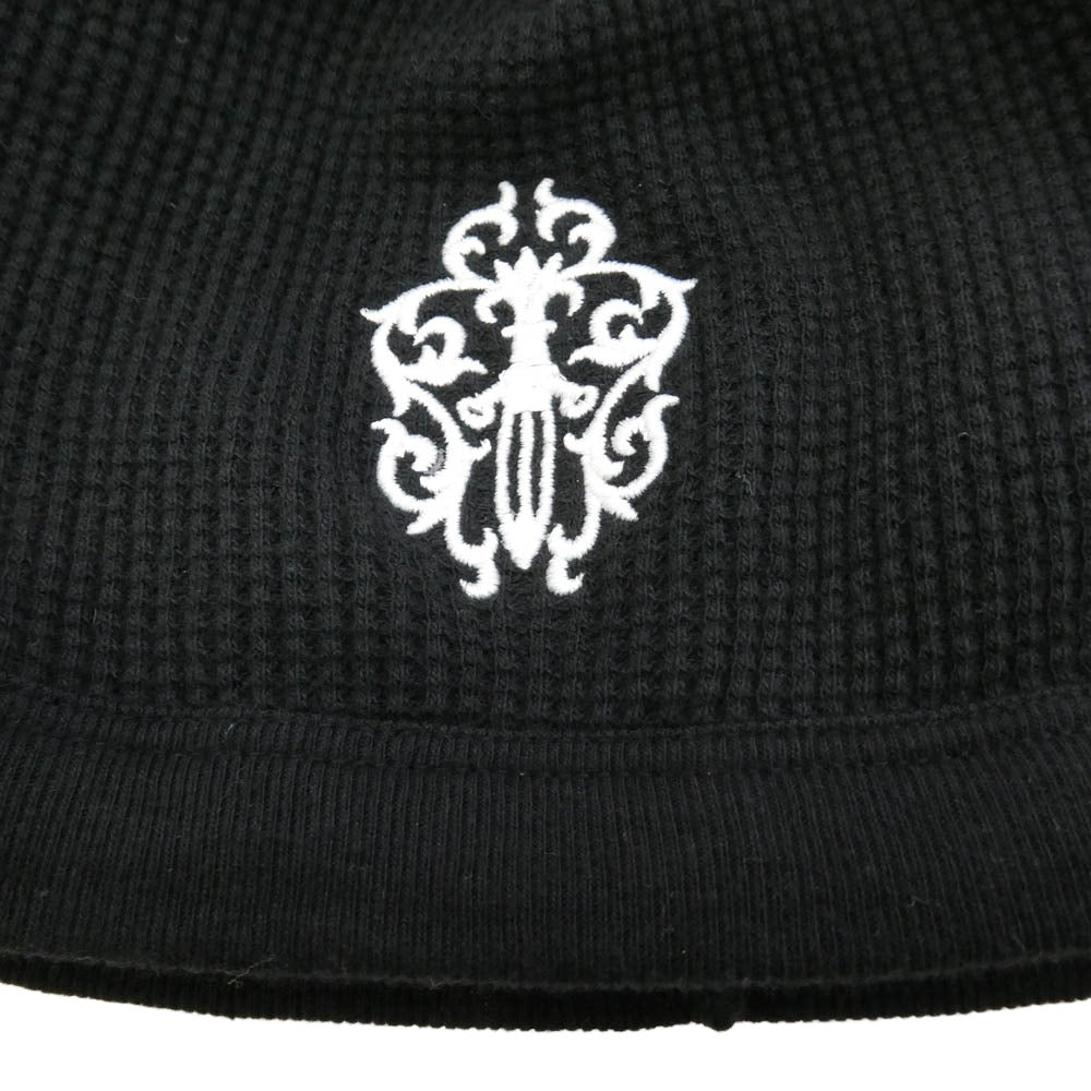 CHROME HEARTS クロムハーツ（原本無） VINE DAGGER THERMAL BEANIE ヴァインダガー 刺繍 ビーニー ニット帽 ブラック系【中古】
