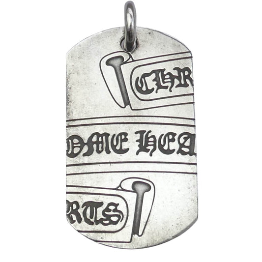 CHROME HEARTS クロムハーツ（原本無） LARGE D TAG LRG LTD ラージドッグタグ 東京限定 ペンダントトップ シルバー系【中古】