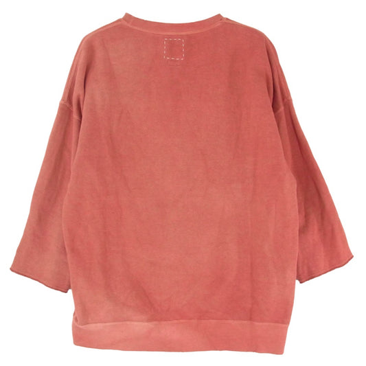 VISVIM ビズビム 18ＡＷ 0118205010020 JUMBO SWEAT CREW 3/4 UNEVEN DYE ジャンボ スウェット レッド系 2【中古】