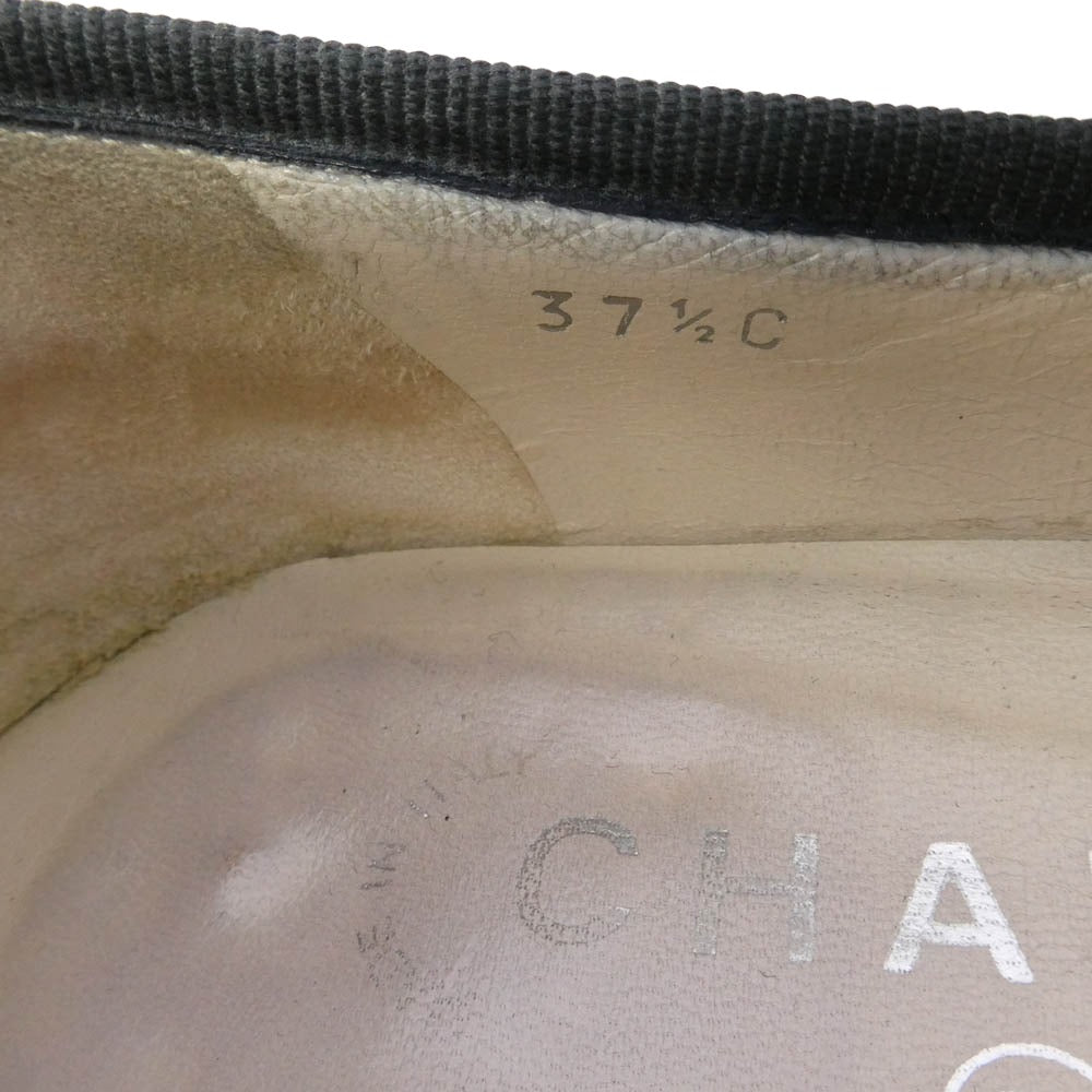 CHANEL シャネル ココマーク イージー パンプス ブラック系 37.5【中古】