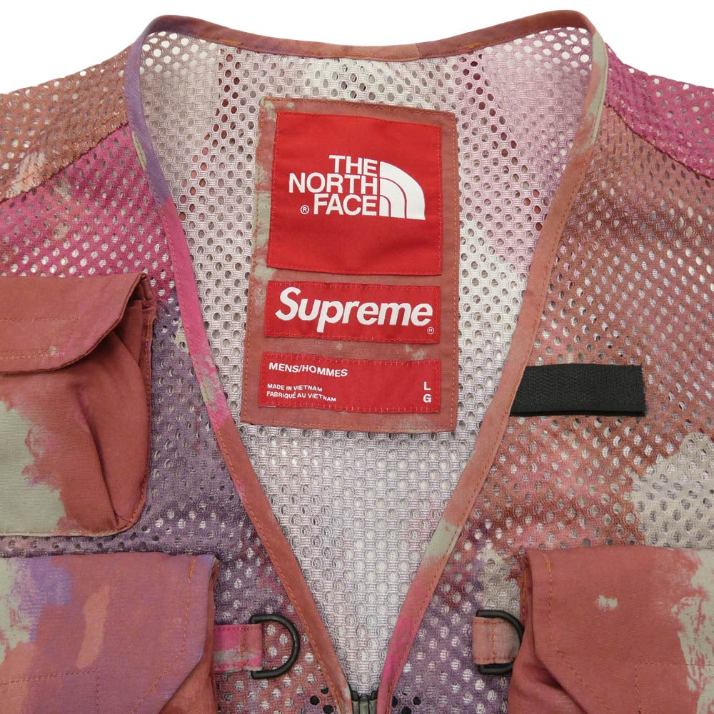 Supreme シュプリーム 20SS The North Face Cargo Vest Pink ノースフェイス カーゴ ベスト ピンク系 パープル系 L【中古】