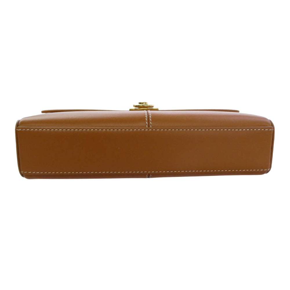 カフネ Stance Wallet スタンス ウォレット レザー ミニ ショルダーバッグ ブラウン系【極上美品】【中古】