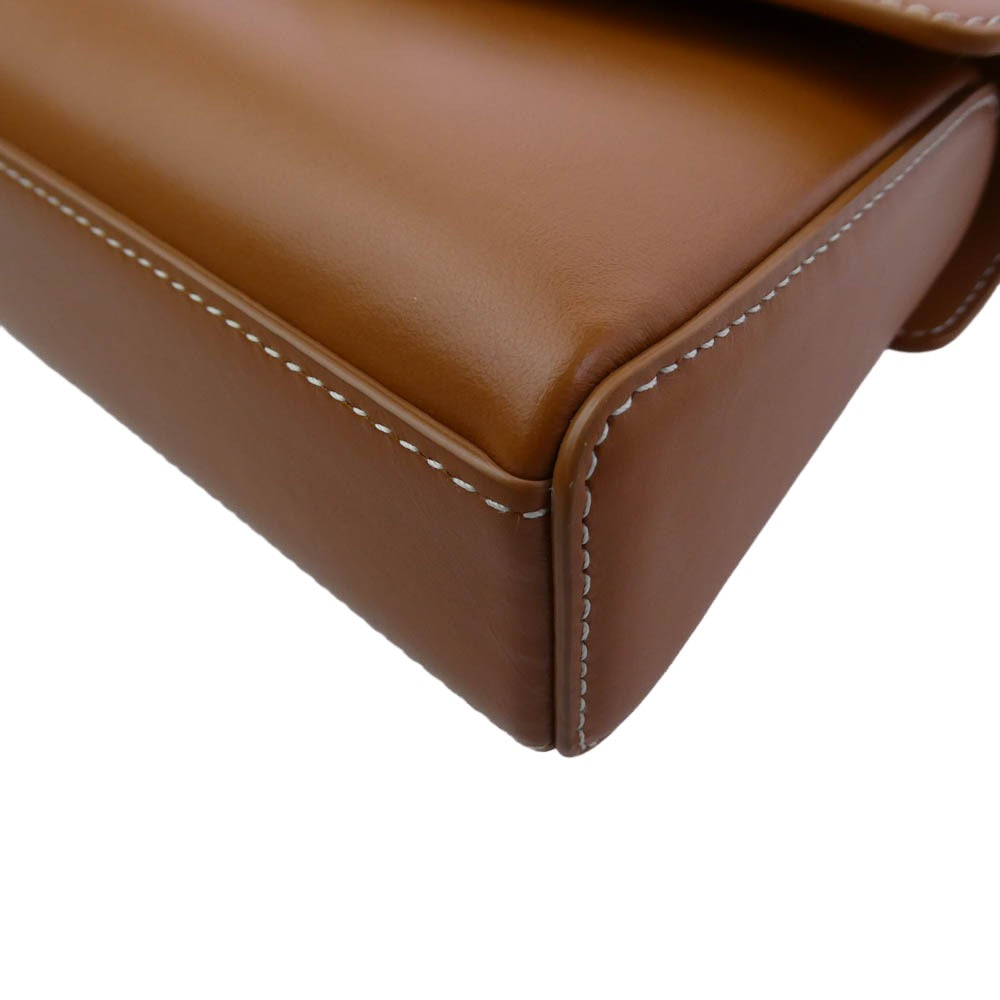 カフネ Stance Wallet スタンス ウォレット レザー ミニ ショルダーバッグ ブラウン系【極上美品】【中古】