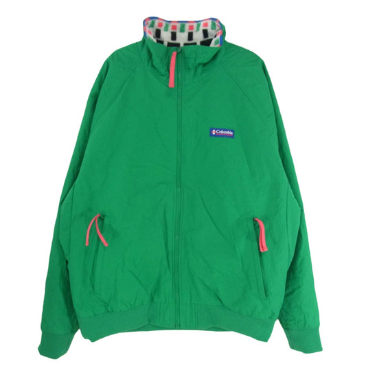 Columbia コロンビア 220 WM0959 FALMOUTH JACKET 裏起毛 フルジップ ジャケット グリーン系 L/G【中古】