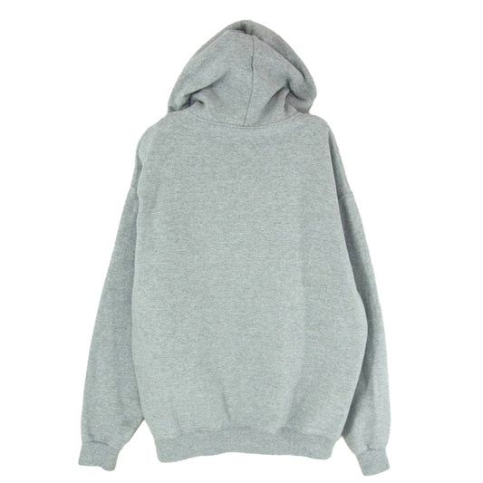 WACKO MARIA ワコマリア BASQUIAT-WM-SS06 JEAN-MICHEL BASQUIAT PULLOVER HOODED SWEAT SHIRT バスキア プリント プルオーバー パーカー フーディー グレー系 L【中古】