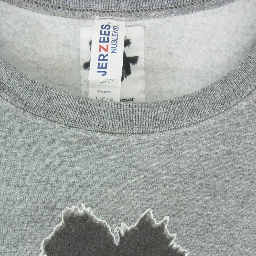 WACKO MARIA ワコマリア BASQUIAT-WM-SS05 JEAN-MICHEL BASQUIAT バスキア SWEAT SHIRT クルーネック スウェットシャツ トレーナー グレー系 L【中古】
