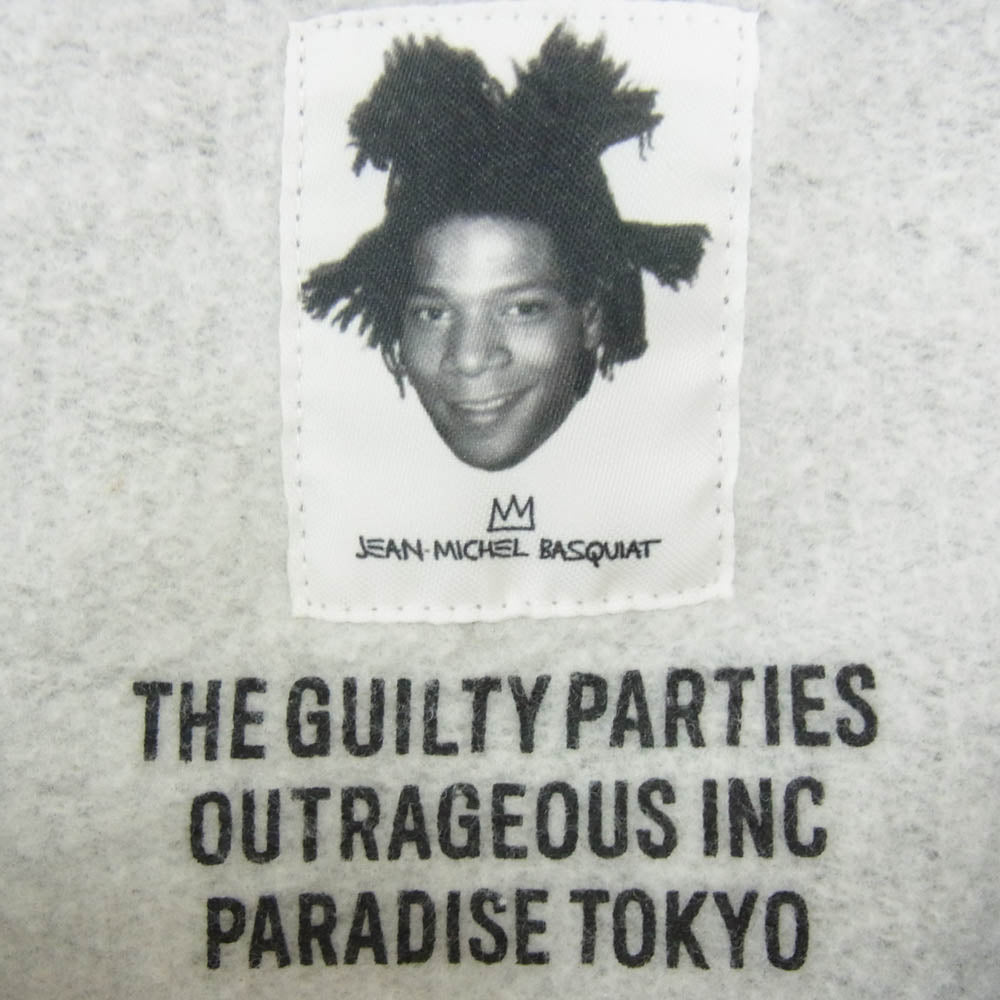 WACKO MARIA ワコマリア BASQUIAT-WM-SS05 JEAN-MICHEL BASQUIAT バスキア SWEAT SHIRT クルーネック スウェットシャツ トレーナー グレー系 L【中古】