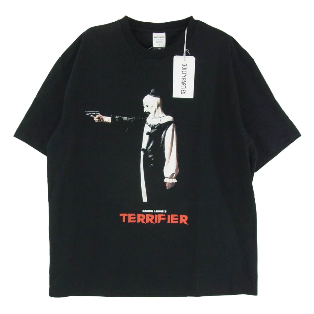 WACKO MARIA ワコマリア TERRIFIER WASHED HEAVY WEIGHT CREW NECK T-SHIRT TYPE-3 テリファー ウォッシュドクルーネック 半袖 Tシャツ ブラック系 M【極上美品】【中古】