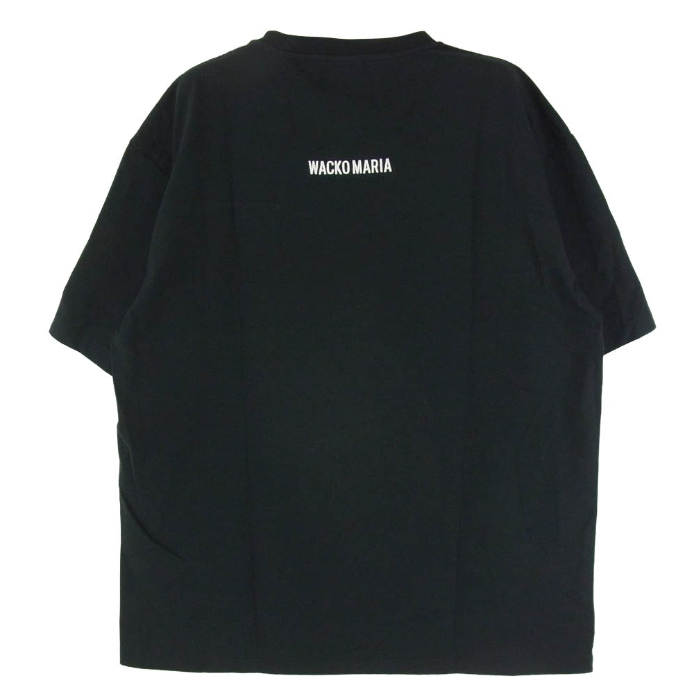 WACKO MARIA ワコマリア TERRIFIER WASHED HEAVY WEIGHT CREW NECK T-SHIRT TYPE-3 テリファー ウォッシュドクルーネック 半袖 Tシャツ ブラック系 M【極上美品】【中古】