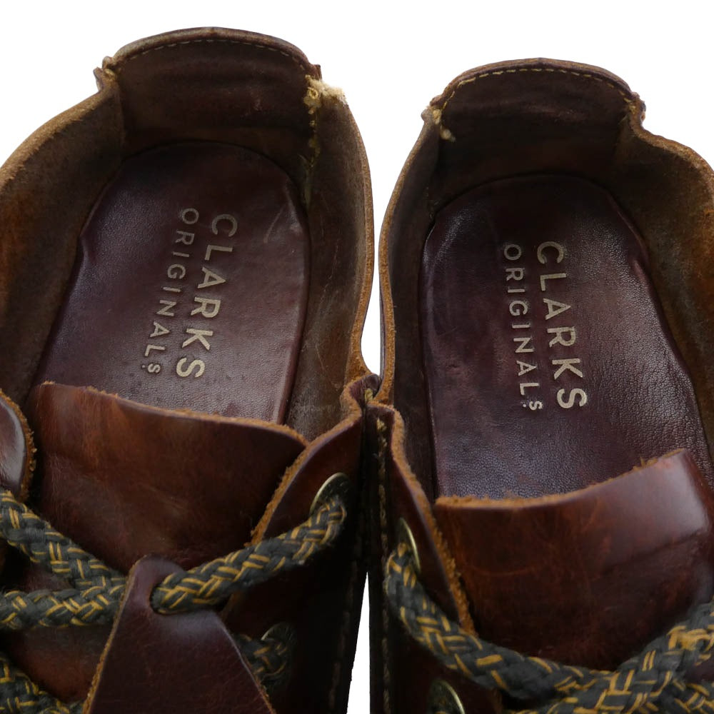 Clarks クラークス Trek Veldt トレックヴェルト レザー シューズ ブラウン系 US8【中古】