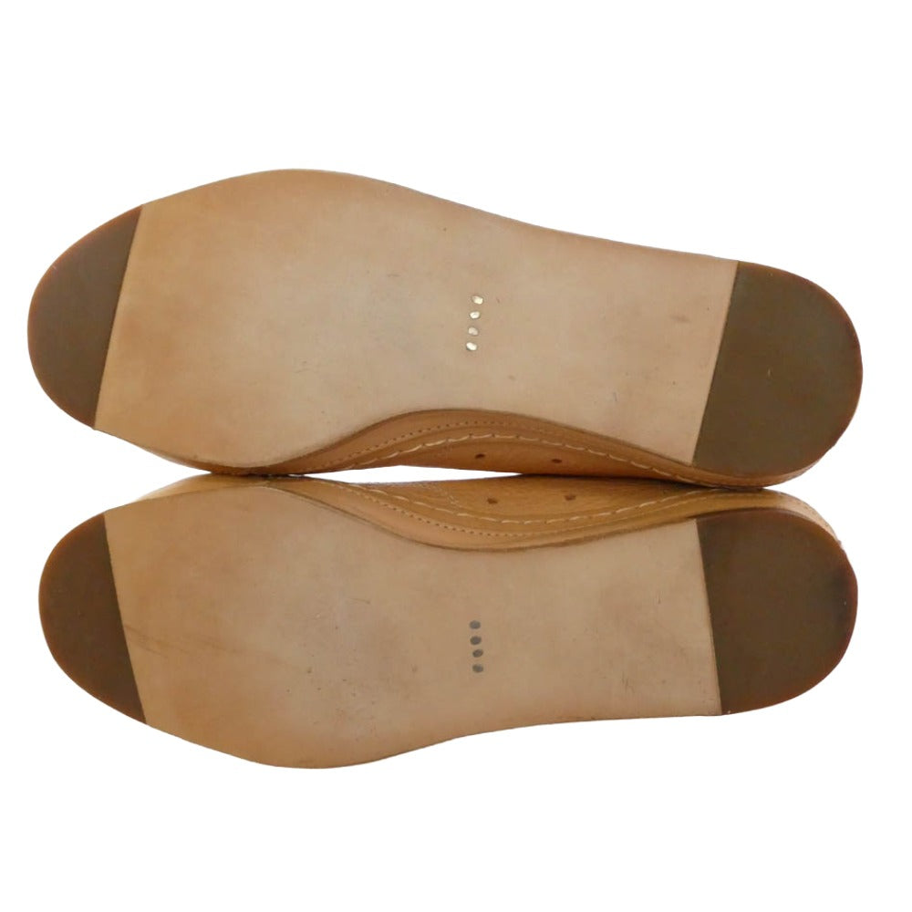 Hender Scheme エンダースキーマ manual industrial products 23 レザー シューズ スニーカー ライトブラウン系【極上美品】【中古】