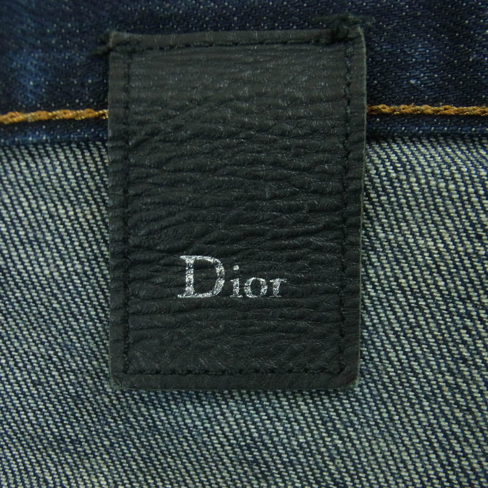 DIOR HOMME ディオールオム 10AW 0H31J1081600 クリス期 アンダーマイト ボタンフライ ストレッチ スキニー デニム パンツ インディゴブルー系 29【中古】