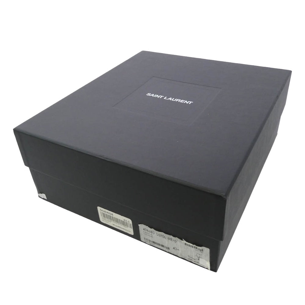 SAINT LAURENT サンローラン 496880 D5X00 ワイアット ハーネス スエード ブーツ ベージュ系 43.5【中古】