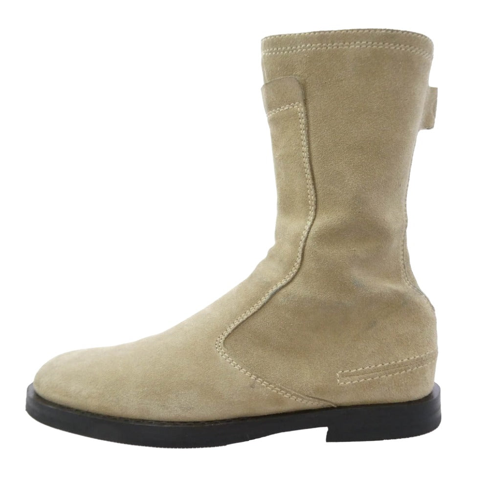 DIOR HOMME ディオールオム 04AW エディ期 スエード サイドジップ ブーツ ベージュ系 42【中古】