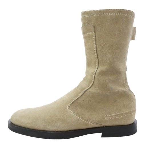 DIOR HOMME ディオールオム 04AW エディ期 スエード サイドジップ ブーツ ベージュ系 42【中古】