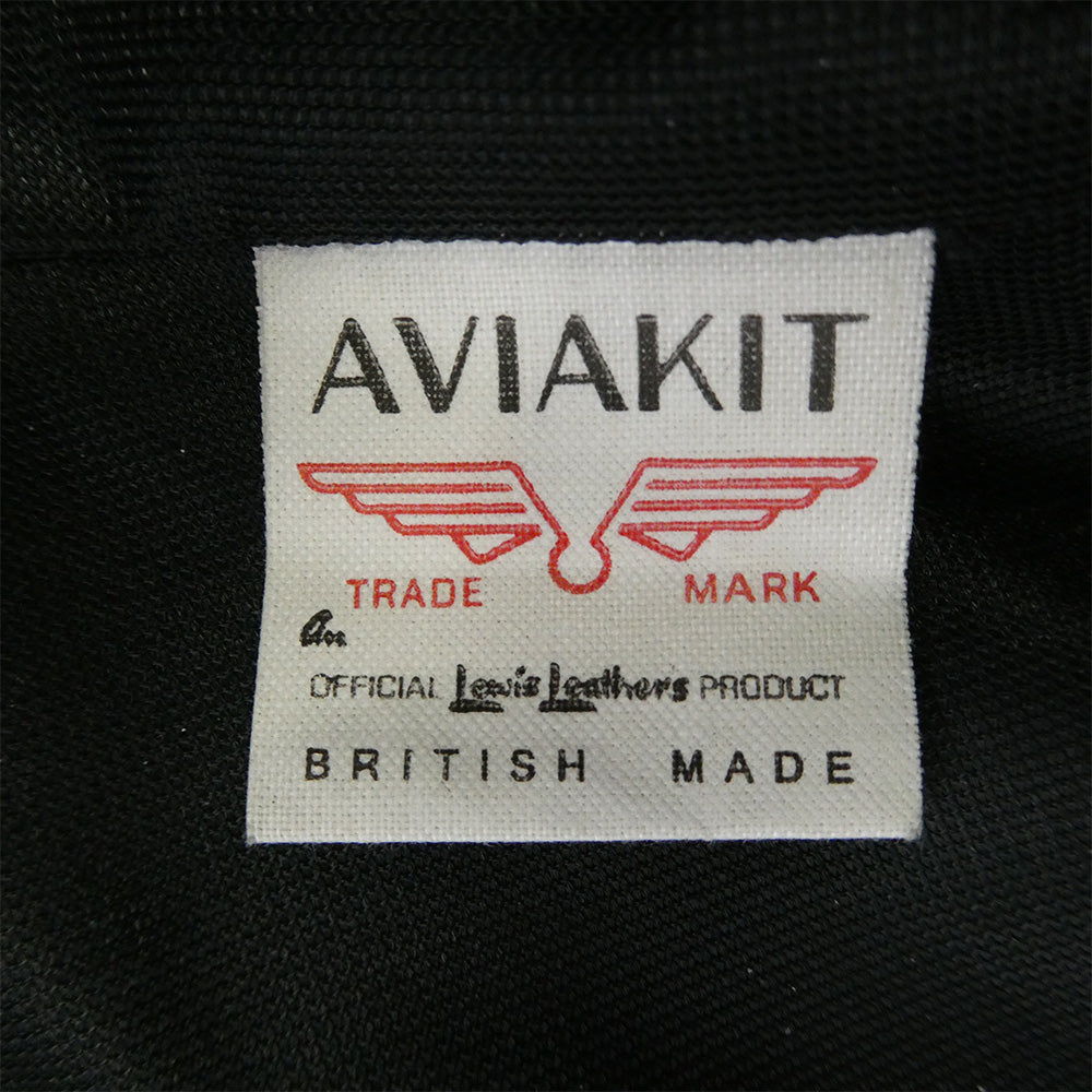 Lewis Leathers ルイスレザー 441T CYCLONE サイクロン タイトフィット ホースハイド スクエアパッチ ベージュジップ レザー ライダース ジャケット ブラック系 38【中古】