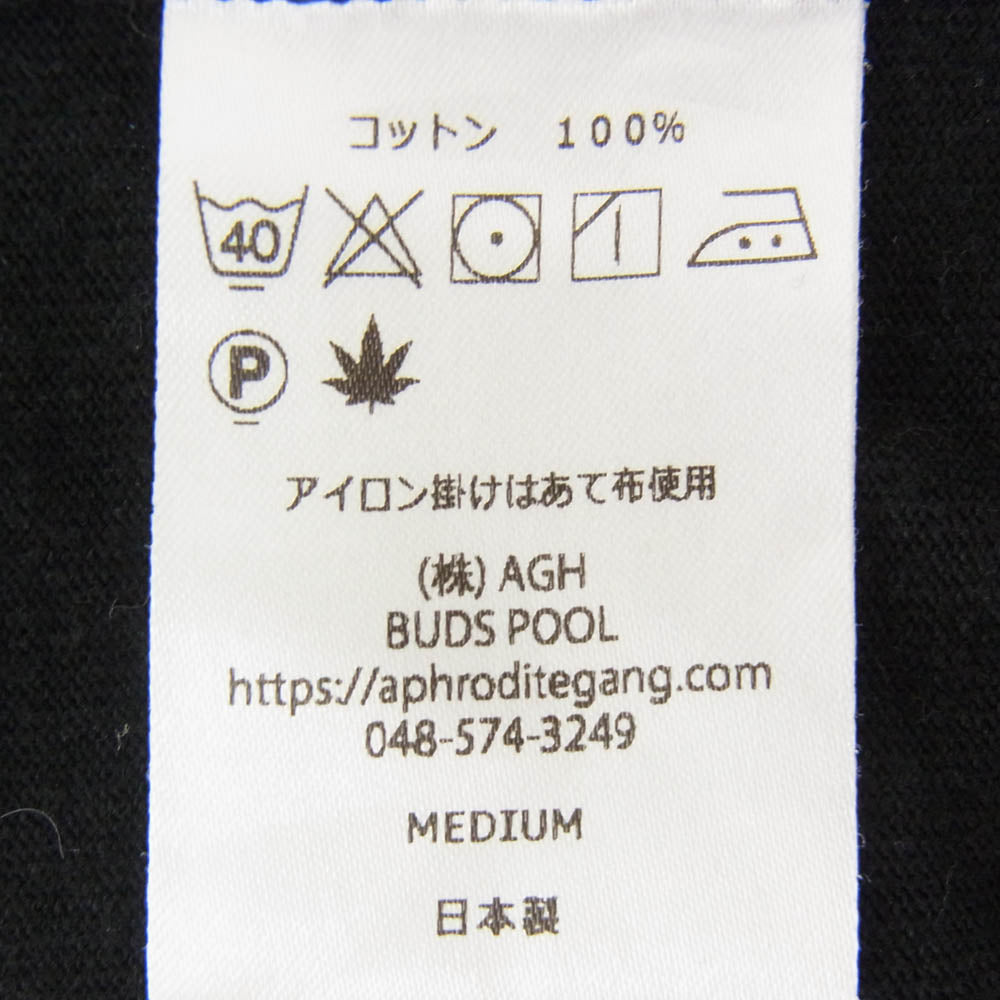 バッズプール ENJOY WEED S/S TEE エンジョイ プリント 半袖 Tシャツ ブラック系 M【中古】