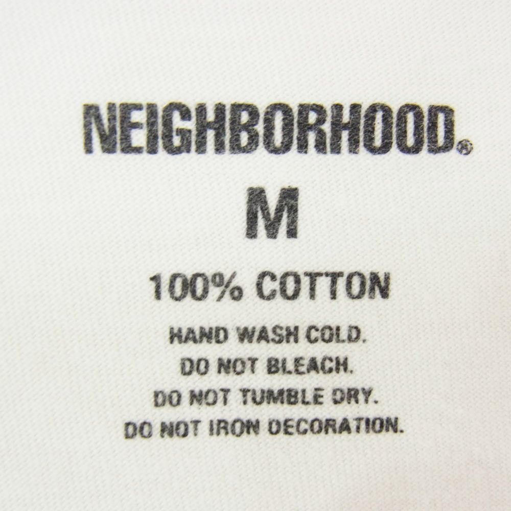 NEIGHBORHOOD ネイバーフッド SKULL C-TEE SS バックプリント スカル 半袖 Tシャツ ホワイト系 M【中古】