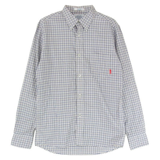 WTAPS ダブルタップス 132SPDT-SHM01 PLAIN L/S 01 チェック 長袖 シャツ ブルー系 S【中古】