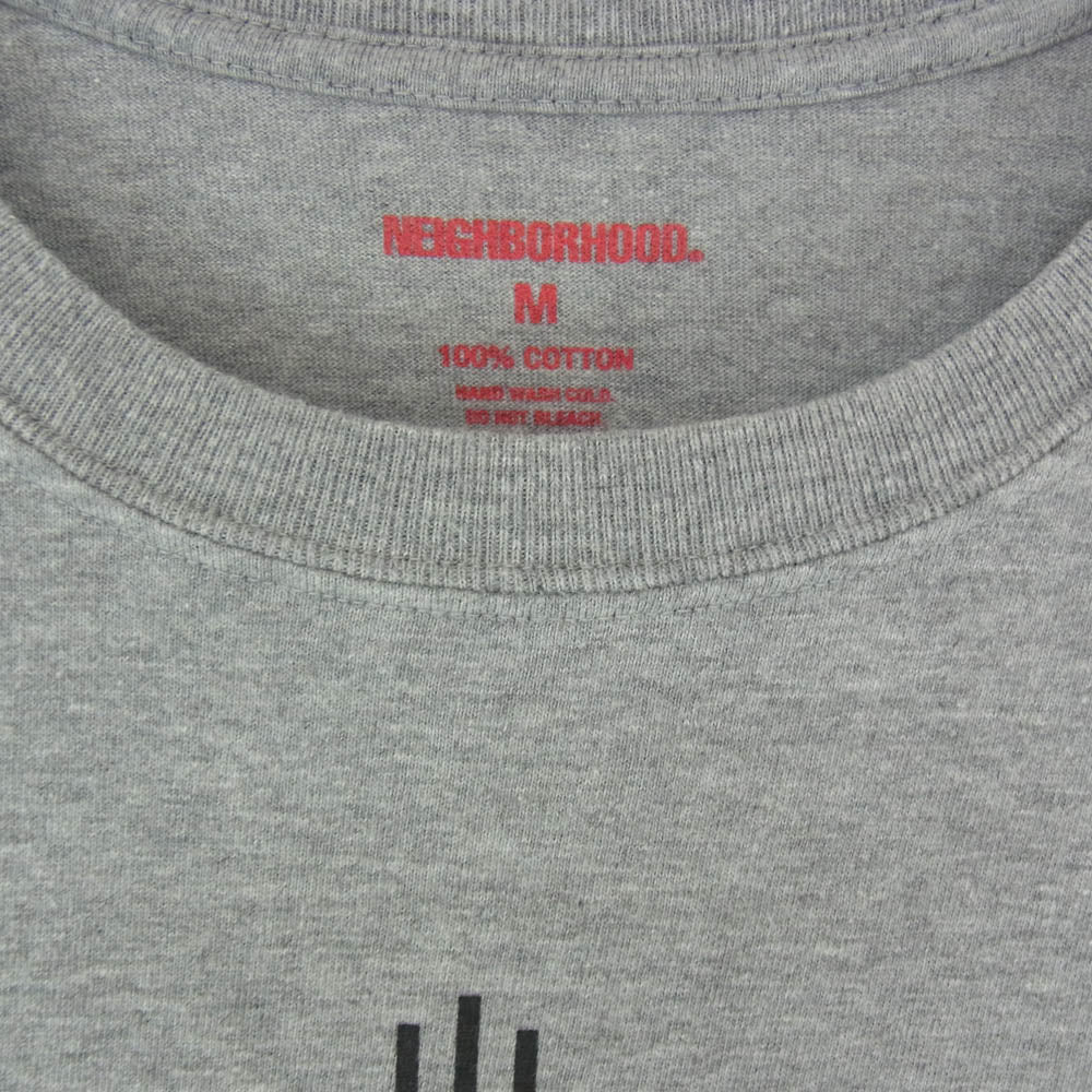 NEIGHBORHOOD ネイバーフッド 24SS 241PCNH-ST19 NH.TEE SS-19 プリント 半袖 Tシャツ グレー系 M【中古】