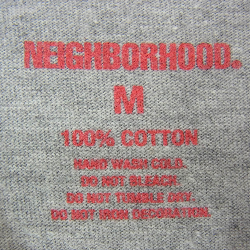 NEIGHBORHOOD ネイバーフッド 24SS 241PCNH-ST19 NH.TEE SS-19 プリント 半袖 Tシャツ グレー系 M【中古】