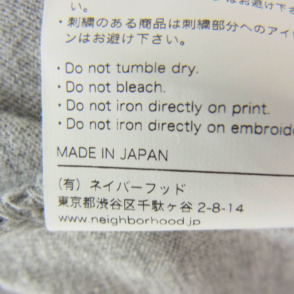 NEIGHBORHOOD ネイバーフッド 24SS 241PCNH-ST19 NH.TEE SS-19 プリント 半袖 Tシャツ グレー系 M【中古】