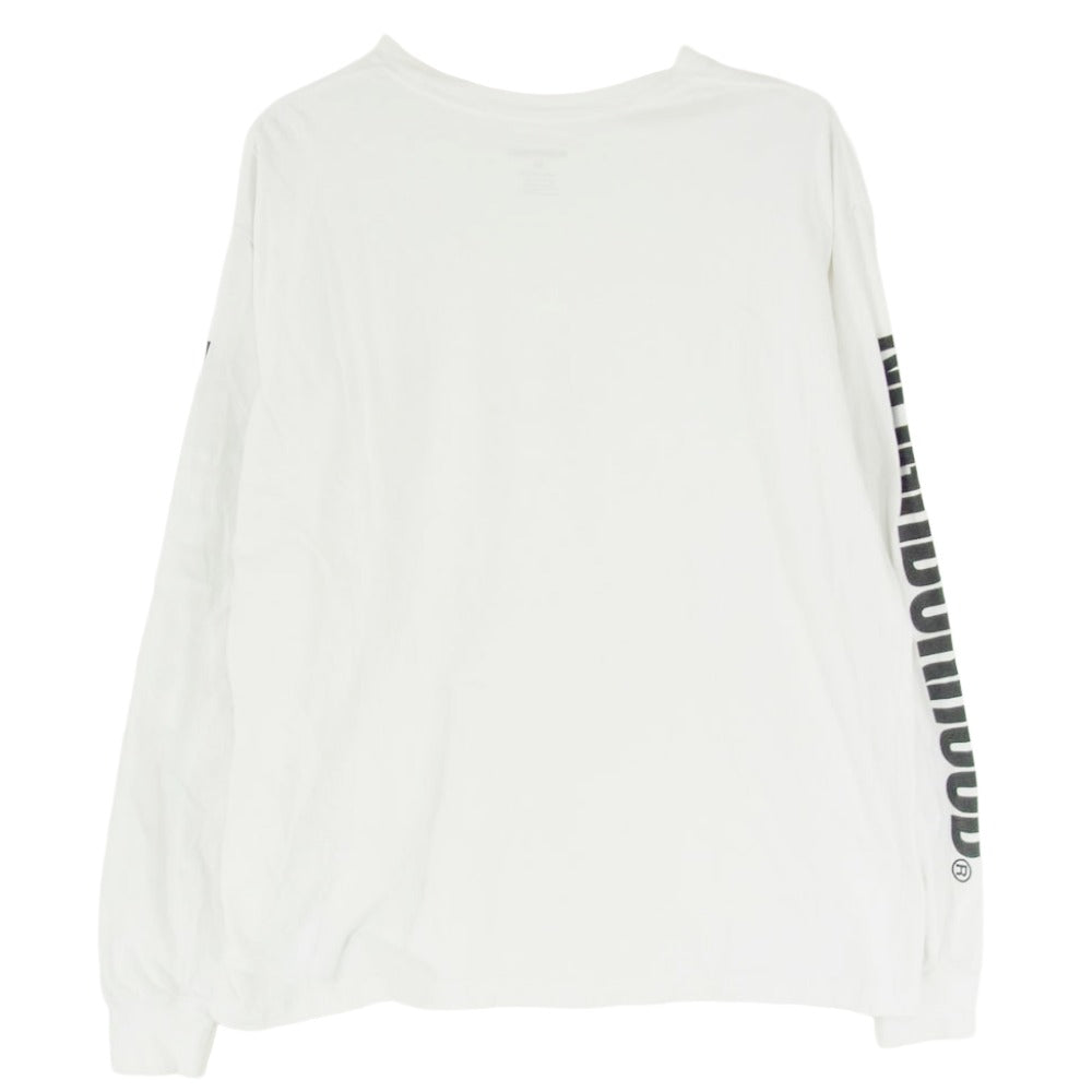 NEIGHBORHOOD ネイバーフッド 袖ロゴ プリント 長袖 Tシャツ ホワイト系 M【中古】