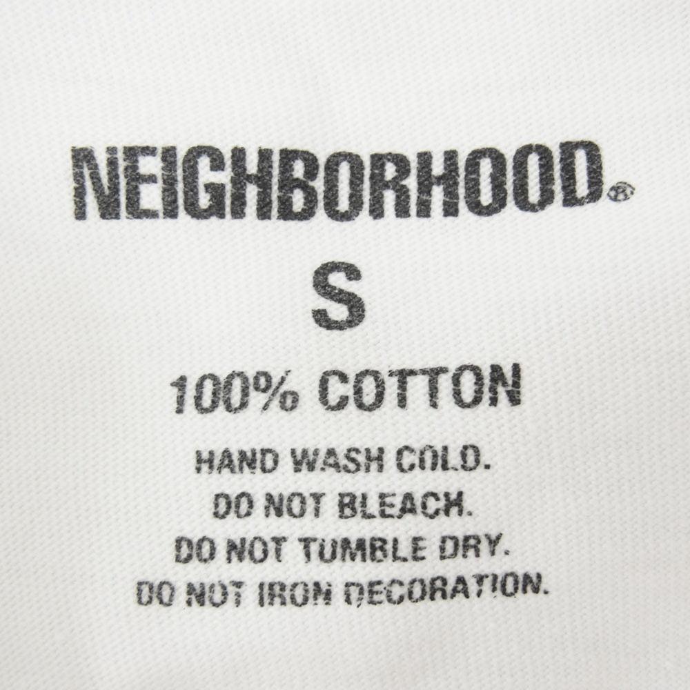 NEIGHBORHOOD ネイバーフッド 21AW MOP-1 C-TEE LS ドル プリント 長袖 Tシャツ ホワイト系 S【中古】