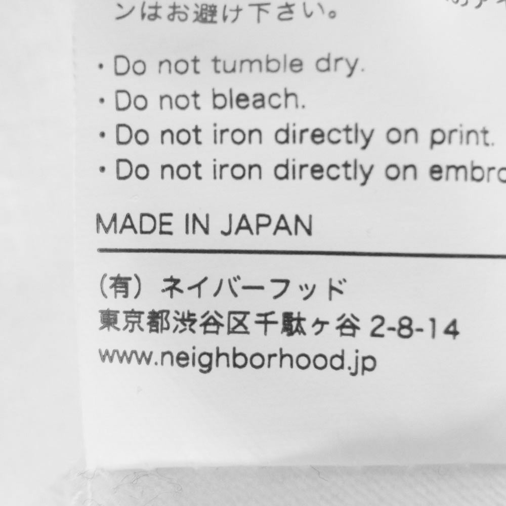 NEIGHBORHOOD ネイバーフッド 21AW MOP-1 C-TEE LS ドル プリント 長袖 Tシャツ ホワイト系 S【中古】