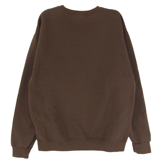 WACKO MARIA ワコマリア Cheech & Chong STILL SMOKIN CREW NECK SWEAT SHIRT チーチアンドチョン クルーネック スウェット トレーナー ブラウン系 M【中古】