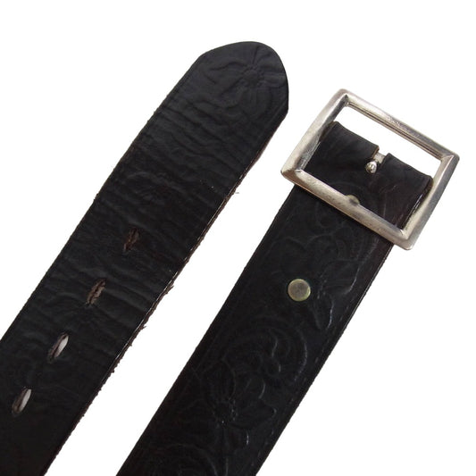 GLADHAND & Co. グラッドハンド USA製 スタッズ ロゴ ベルト 32インチ ブラック系 32【中古】
