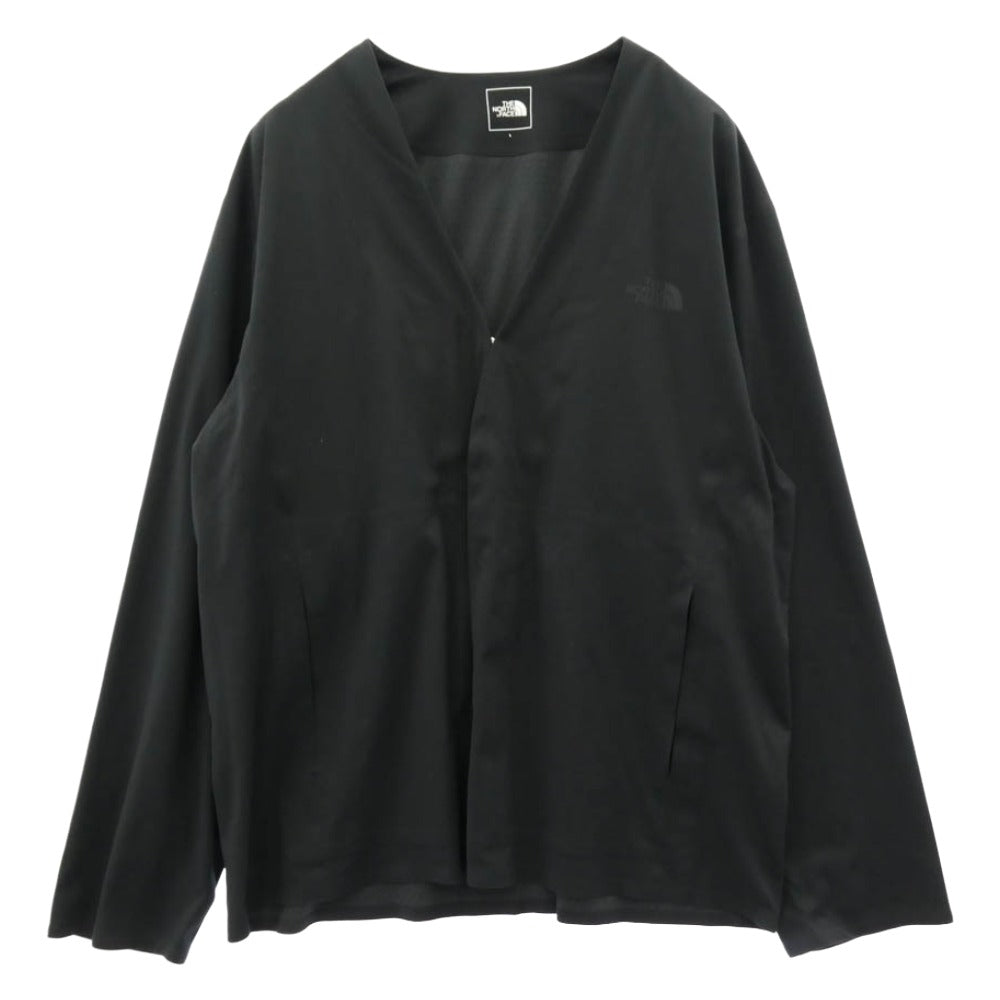 THE NORTH FACE ノースフェイス NT12560 Tech Lounge Cardigan テック ラウンジ カーディガン ブラック系 L【中古】