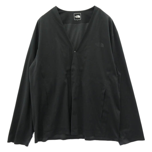THE NORTH FACE ノースフェイス NT12560 Tech Lounge Cardigan テック ラウンジ カーディガン ブラック系 L【中古】