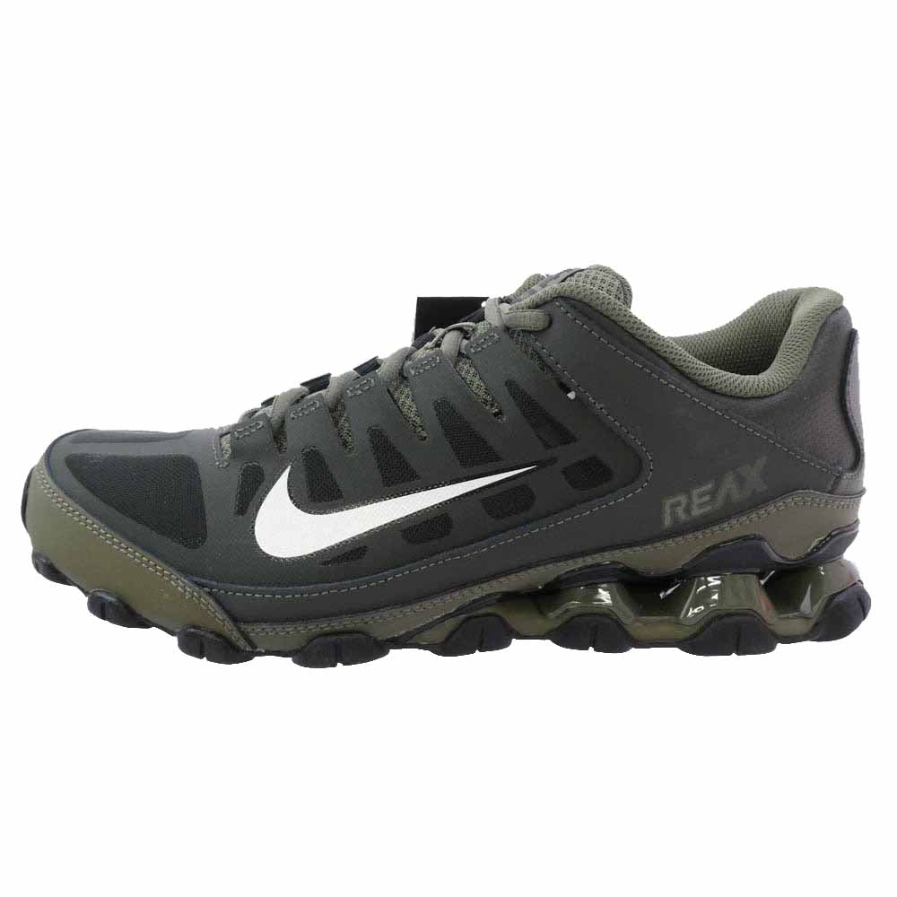 NIKE ナイキ 621716-300 REAX 8 TR MESH リアックス スニーカー ブラック系 カーキ系 27cm【極上美品】【中古】