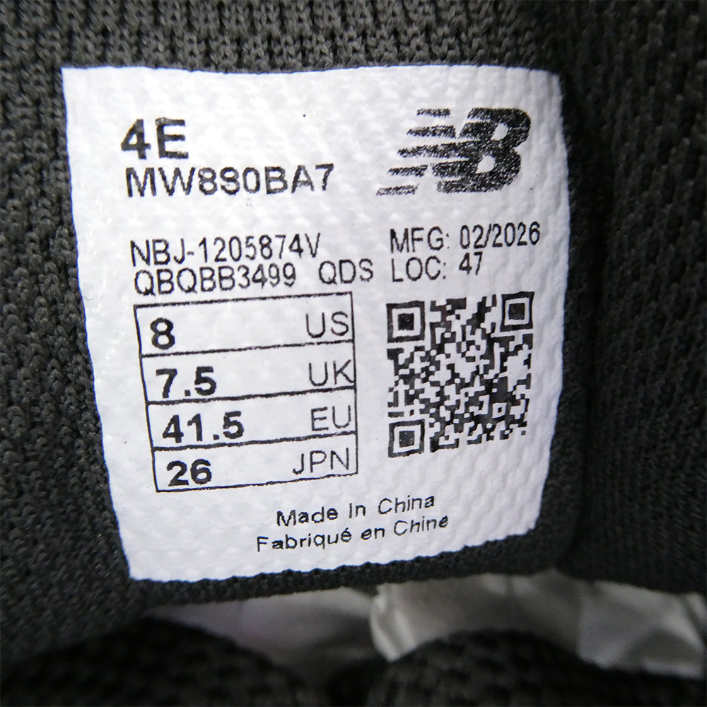 NEW BALANCE ニューバランス MW880BA7 Fresh Foam X Walking 880 v7 ウォーキングフレッシュフォーム スニーカー ブラック系 26cm【新古品】【未使用】【中古】