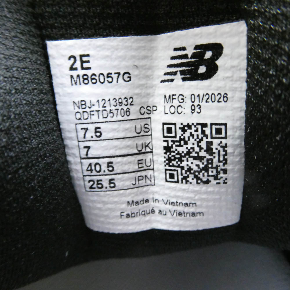 NEW BALANCE ニューバランス M86057G Fresh FoamX 860 v15 ニューバランス フレッシュフォーム 860 スニーカー ブラック系 25.5cm【極上美品】【中古】