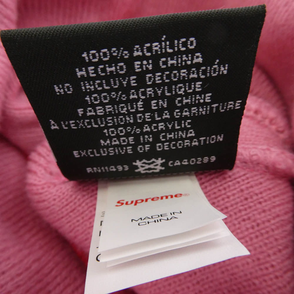 Supreme シュプリーム NEW ERA ニューエラ 24AW × New Era Box Logo Beanie Dusty Pink ニューエラ ボックスロゴ ビーニー ニット キャップ ダスティーピンク ピンク系【中古】