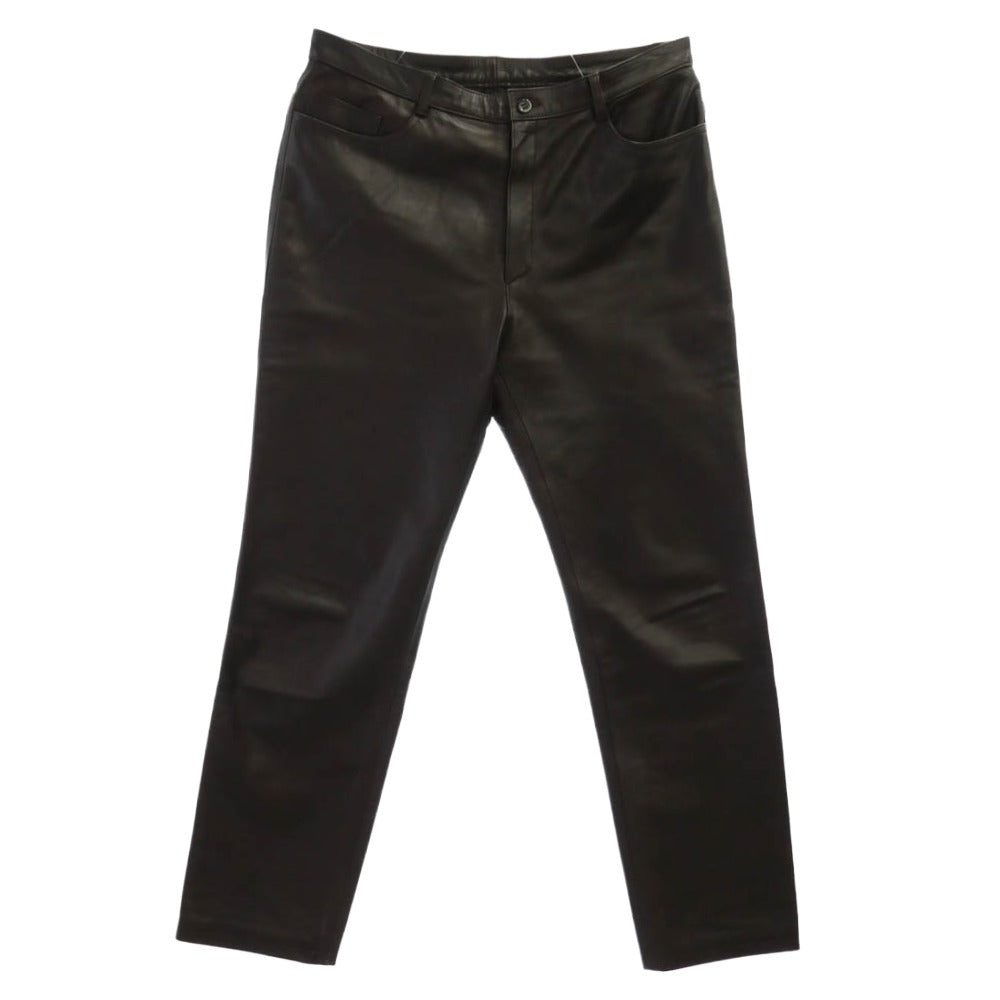 JIL SANDER ジルサンダー レザー 5ポケット パンツ ブラウン系 50【中古】