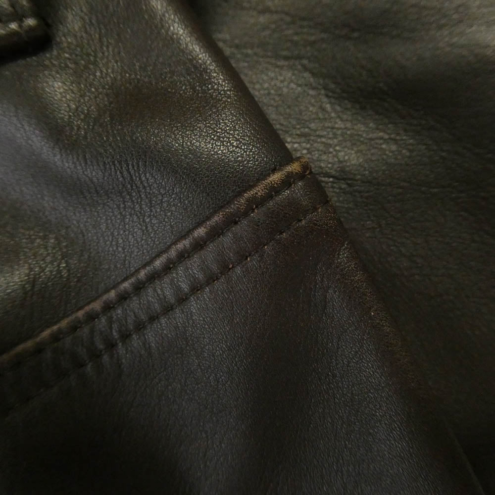 JIL SANDER ジルサンダー レザー 5ポケット パンツ ブラウン系 50【中古】