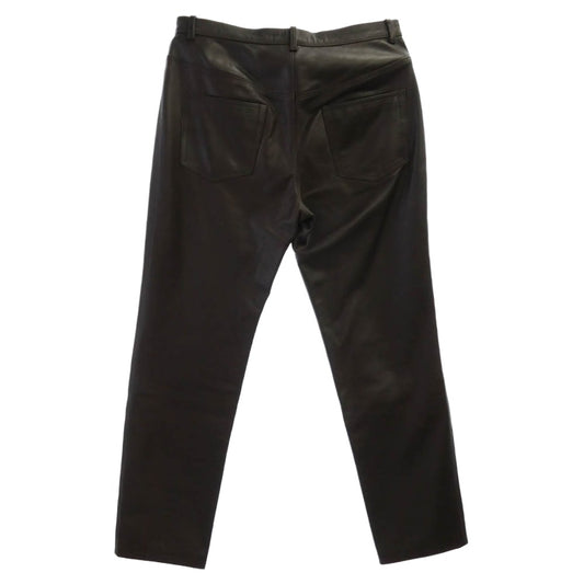 JIL SANDER ジルサンダー レザー 5ポケット パンツ ブラウン系 50【中古】