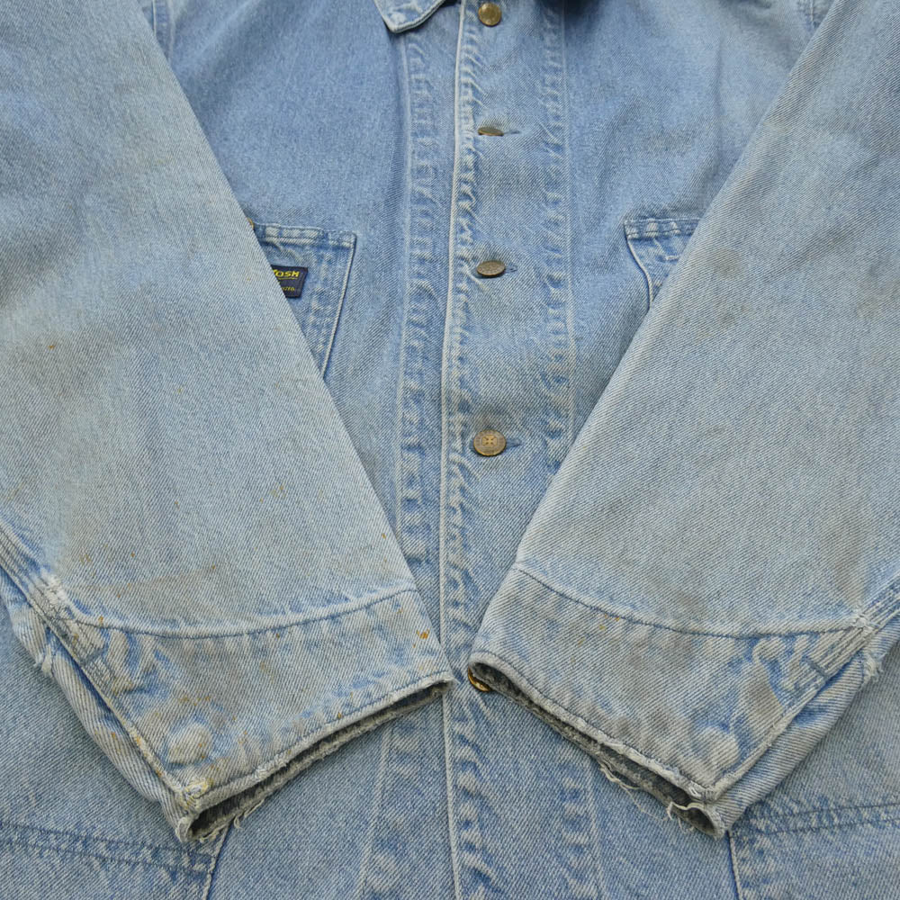 OSHKOSH オシュコシュ 80s 三角タグ デニム カバーオール ジャケット インディゴブルー系【中古】