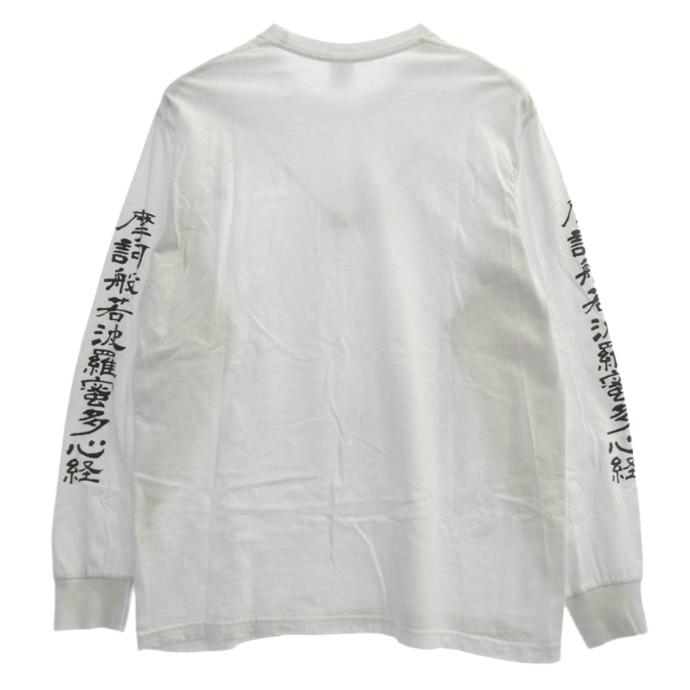 Supreme シュプリーム × Blackmeans ブラックミーンズ 23AW L/S Tee ロゴ プリント ロングスリーブ Tシャツ 長袖+BF205+BF205 ホワイト系 L【中古】
