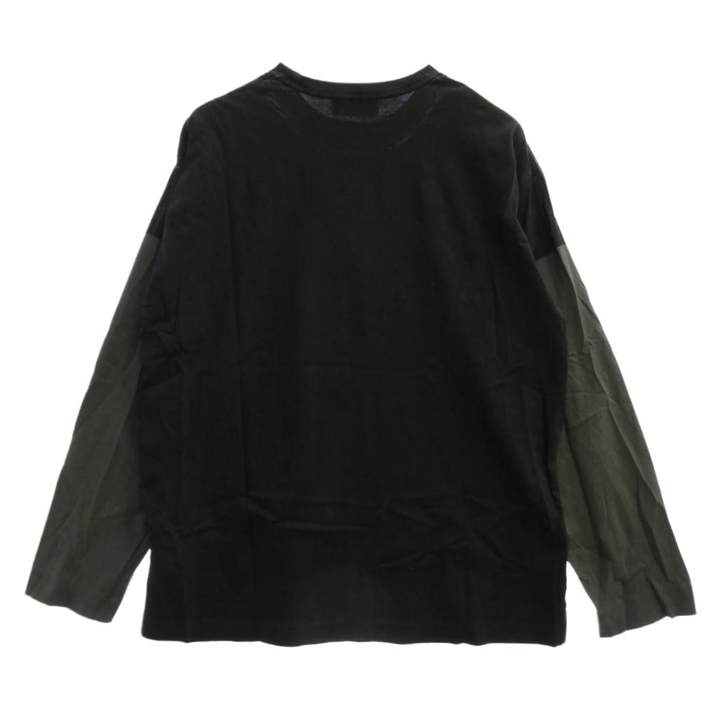 Supreme シュプリーム × STONE ISLAND ストーンアイランド 23AW L/S Top ロングスリーブ Tシャツ 長袖 ブラック系 カーキ系 L【中古】