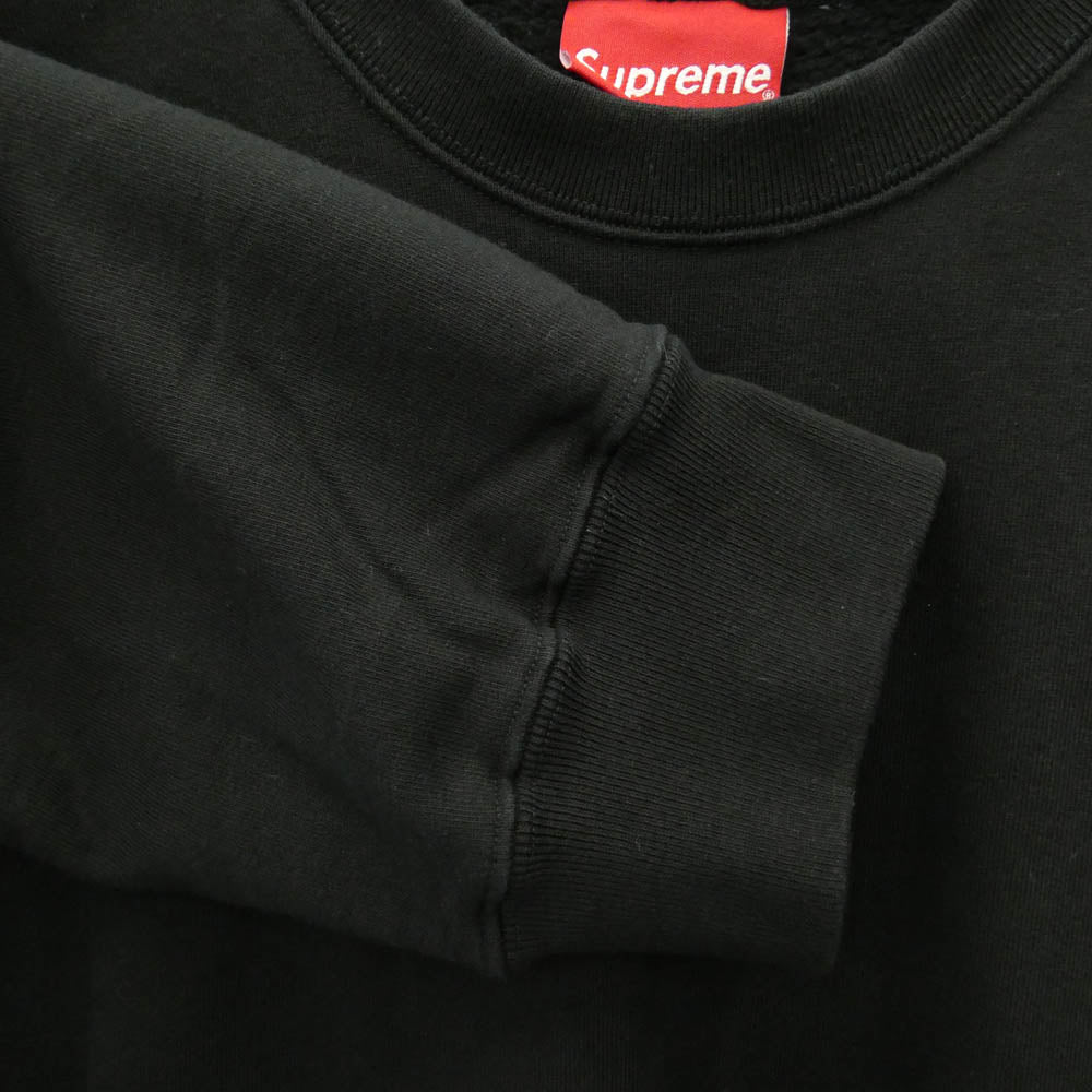 Supreme シュプリーム 19SS Rib Stripe Crewneck リブストライプ クルーネック スウェット ブラック系 L【美品】【中古】