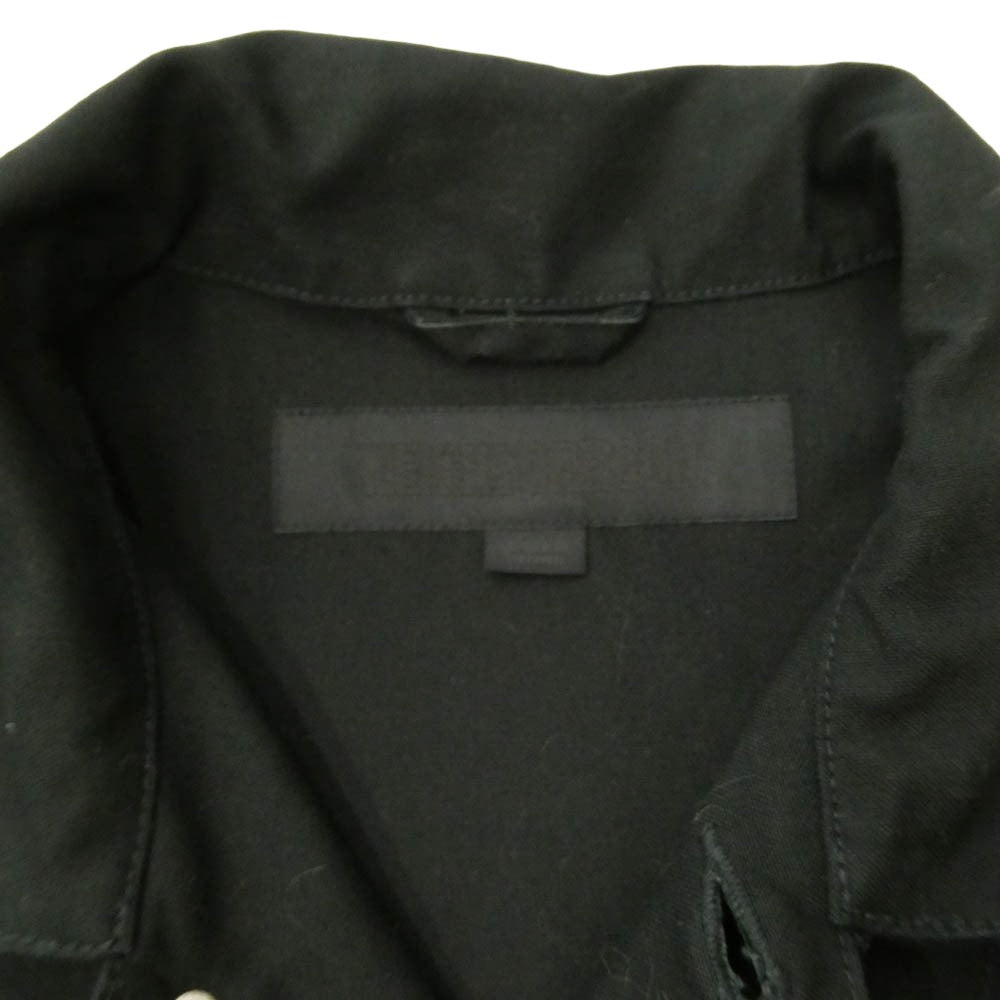NEIGHBORHOOD ネイバーフッド 25SS 251AQNH-JKM02 BW.SHORT COAT BLACK & WHITE シリーズ ワーク コート ブラック系 L【中古】